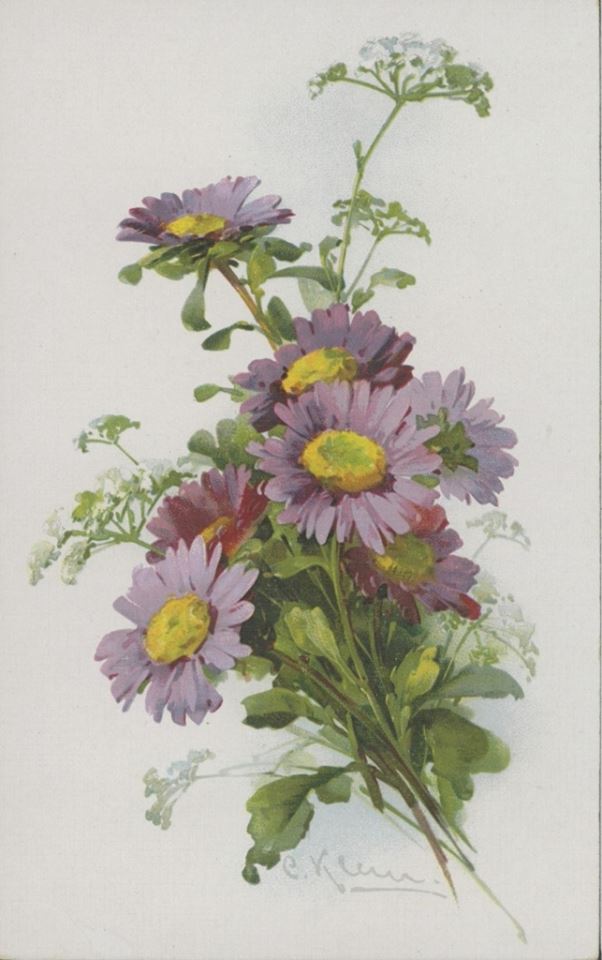 Катарина Кляйн. Фиолетовые хризантемы.